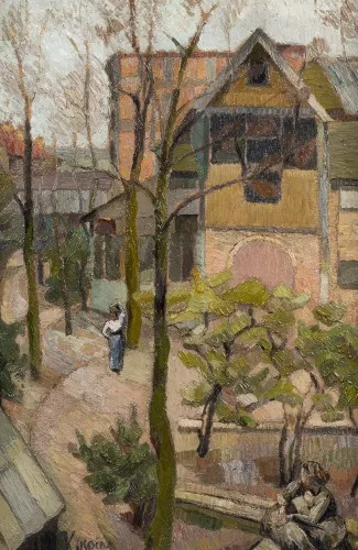 La Ruche, vue plongeante sur le bâtiment dit Fernand Léger